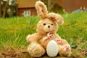 old stuffed toy rabbit